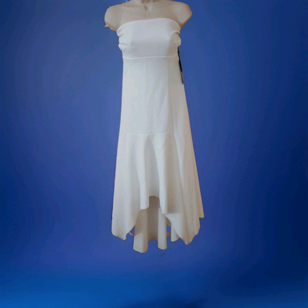 Strapless White Dress